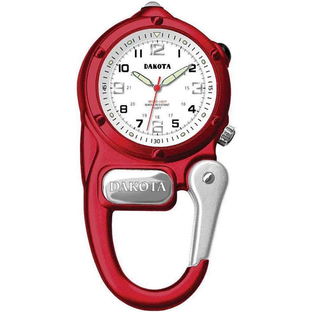 Dakota Mini Clip Microlight Watch Red 38792 by Dakota