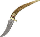 Damascus Stag Tip Skinner DM1028