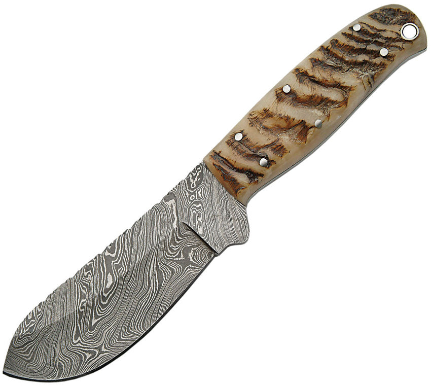 Damascus Big Game Skinner Ram Horn DM-1070