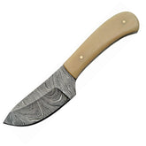 Damascus Skinner White Smooth Bone DM-1080BO