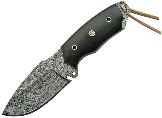 Damascus Buffalo Horn Fixed Blade DM1128HN by Damascus