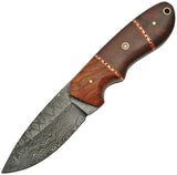 Damascus Hunter Micarta Rosewood DM-1142 by Damascus