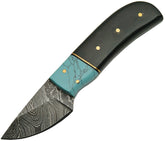 Damascus Skinner Horn Turquoise DM-1146HN