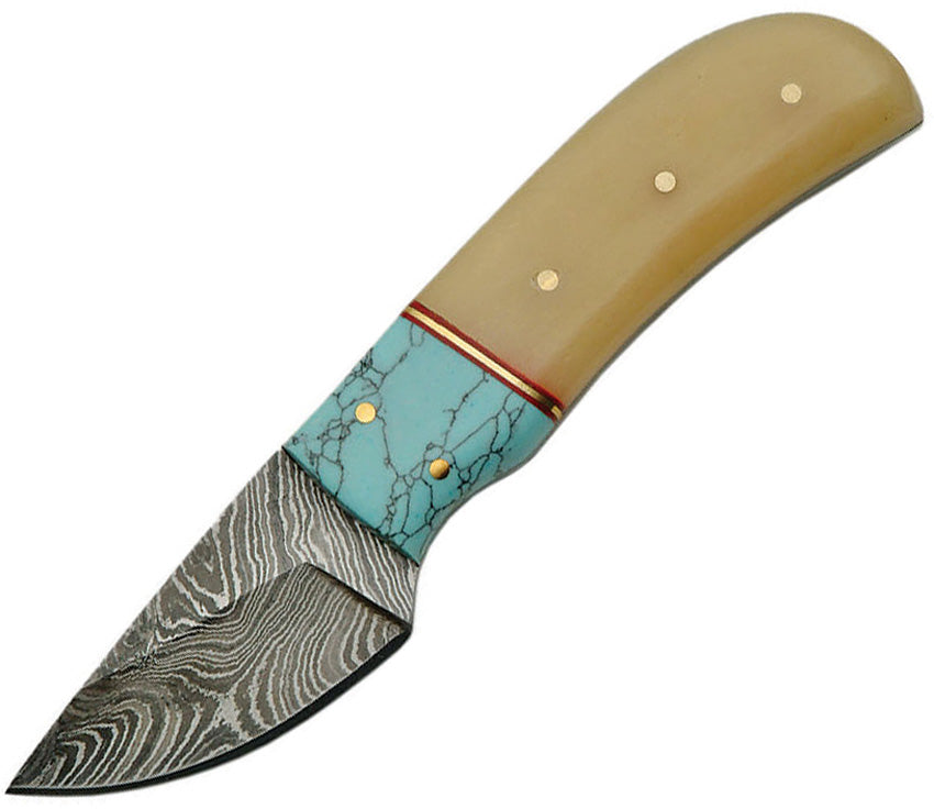 Damascus Fixed Blade Turquoise DM1146TR