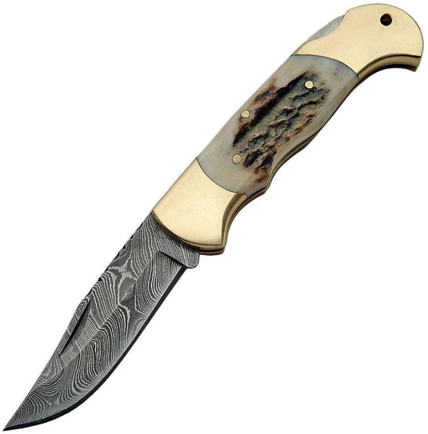 Damascus Lockback Stag DM-1162SG by Damascus