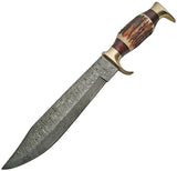 Damascus Stag Bowie Damascus DM-1164 by Damascus