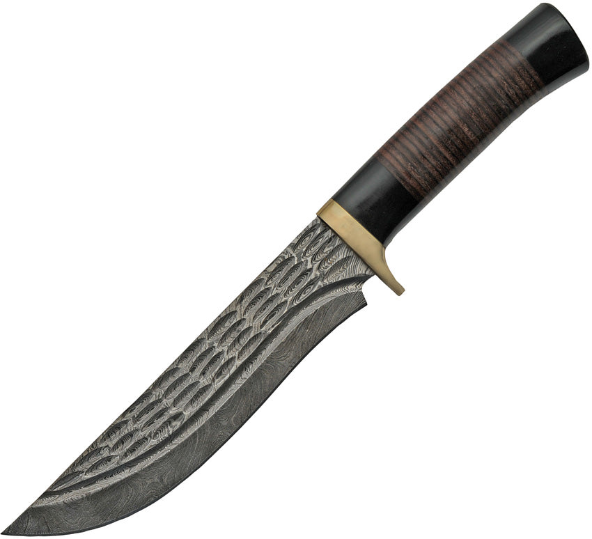 Damascus Horn and Leather Hunter DM-1227LR