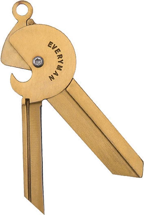 Everyman Porter Key Knife 2.0 Brass 001EMPMR by Everyman