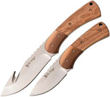 Elk Ridge Fixed Blade Combo Brown ER-200-10BR by Elk Ridge