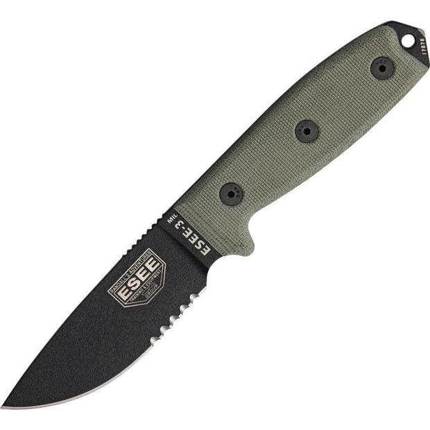 ESEE Model 3MIL Part Serrated by ESEE