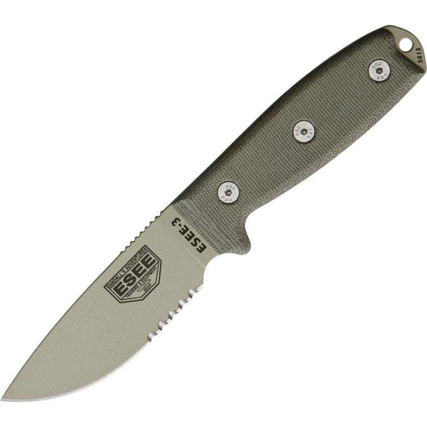 ESEE Model 3 Desert Tan Blade ES-3SM-DT by ESEE