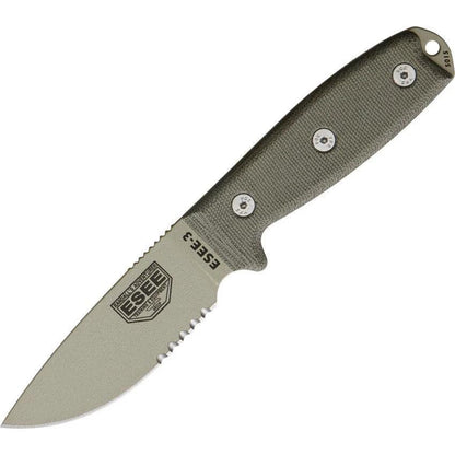 ESEE Model 3 Desert Tan Blade ES-3SM-DT by ESEE