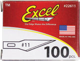 Excel Blades No 11 Double Honed Blade 100pk 22611 by Excel Blades