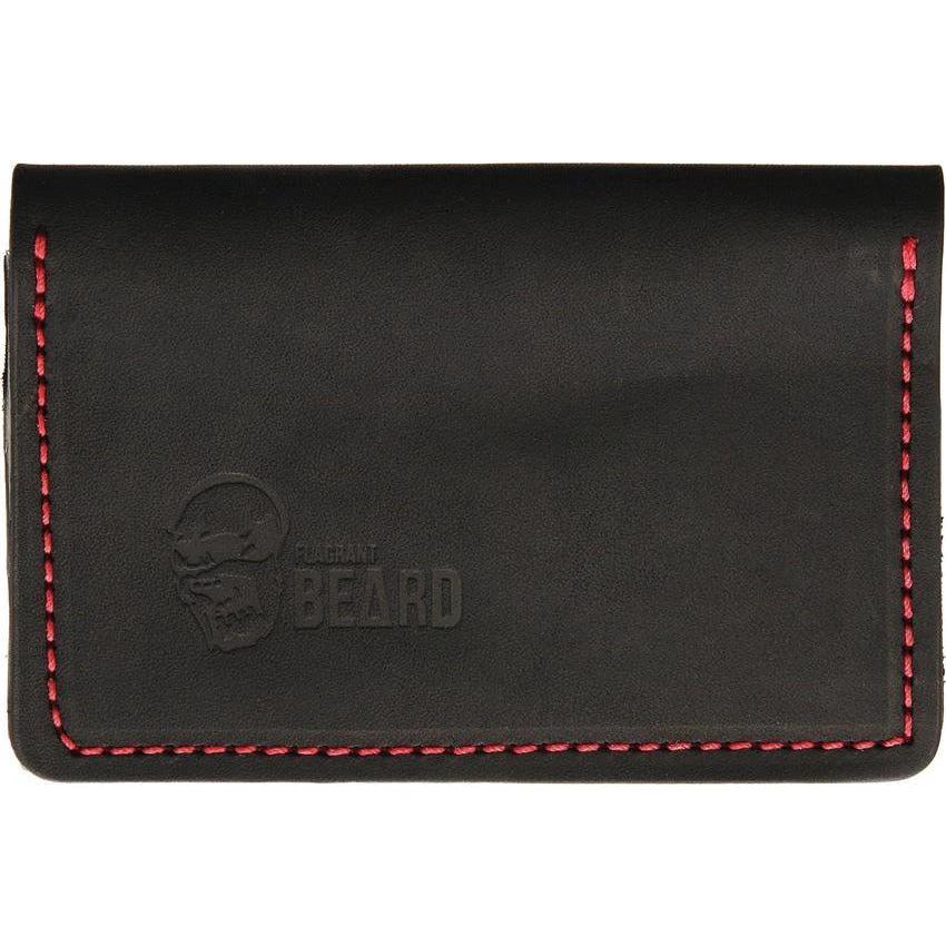 Flagrant Beard Wallet Black Red Stitched 99-3602-BK by Flagrant Beard