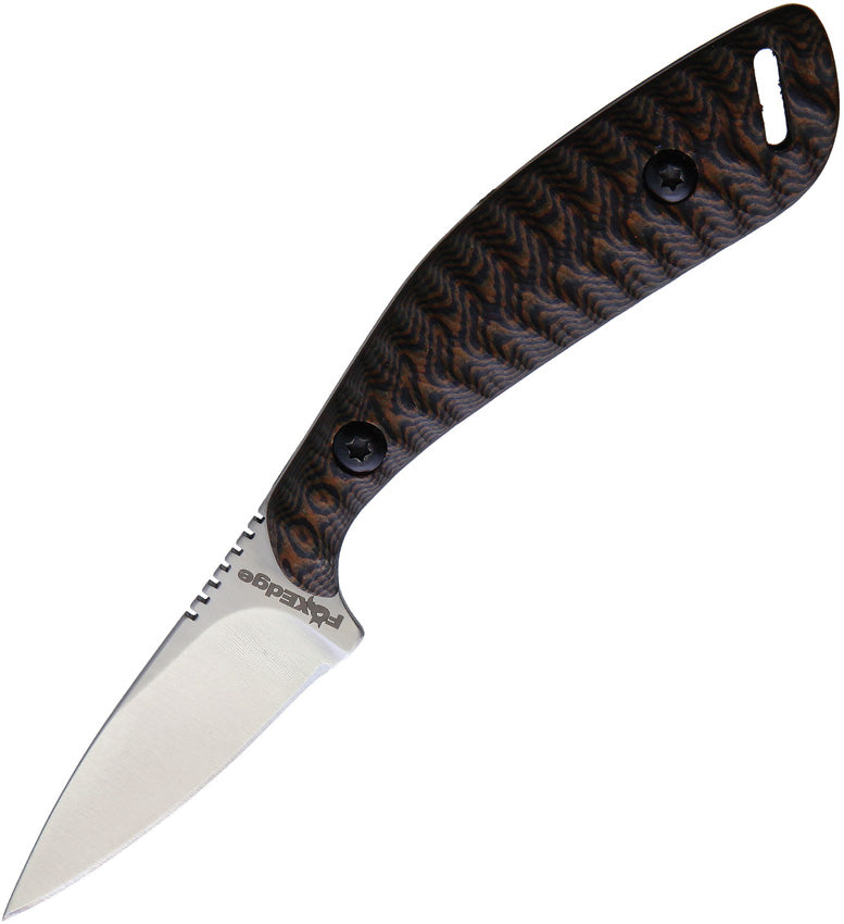 Fox Edge Neck Knife Black/Brown G10 FE006