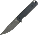 Ferrum Forge Knife Works Lackey Fixed Blade Black LACKEY G10 BLACK D2 by Ferrum Forge Knife Works