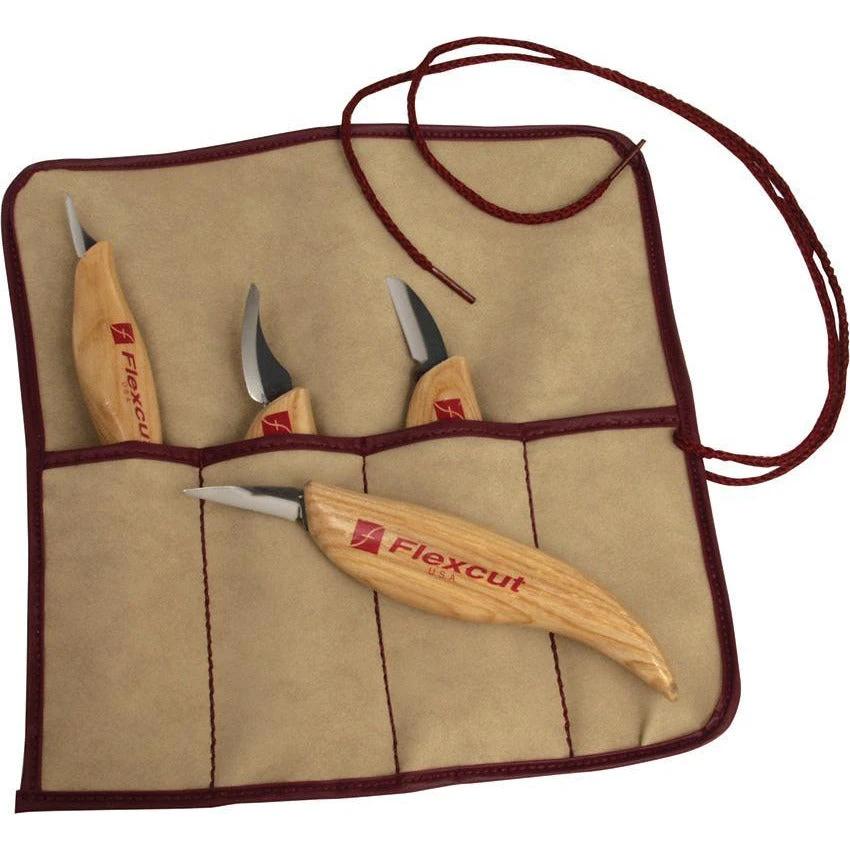 Flexcut Carving Knife Set 4 Piece KN100 by Flexcut