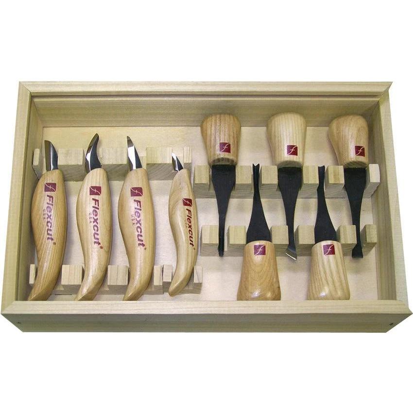 Flexcut Deluxe Palm and Knife Set KN700 by Flexcut