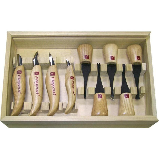 Flexcut Deluxe Palm and Knife Set KN700 by Flexcut