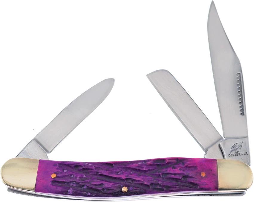 Frost Cutlery Stockman Purple Bone OC-066PJB by Frost Cutlery