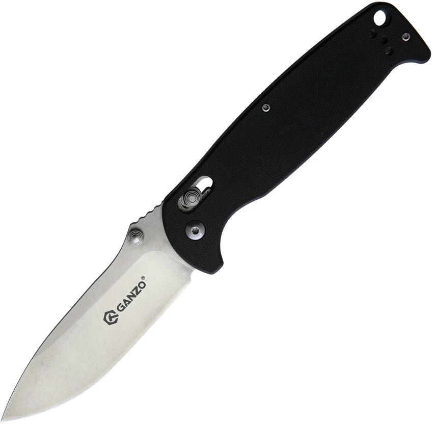 Ganzo Knives G7412 G-Lock Black G7412-BK-WS by Ganzo Knives