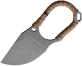Hoback Knives Jeremiah Johnson Neck Knife JEREMIAH JOHNSON TAN WRAP by Hoback Knives