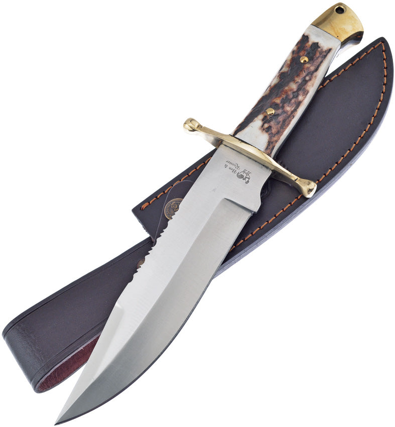 Hen & Rooster Deer Stag Leather Sheath HR-0040