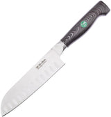 Hen & Rooster Santoku Black G10 HRI-055B/G10 by Hen & Rooster
