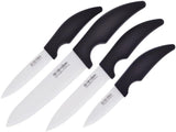 Hen & Rooster Kitchen Set White Ceramic 4pc HRI-065 by Hen & Rooster