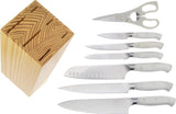 Hen & Rooster Kitchen Set Wood Block HRI-067W by Hen & Rooster