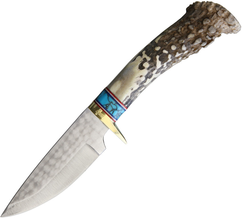 Ken Richardson Knives Drop Point Hunter KR1405TDP (4" DROP W/ TURQ)