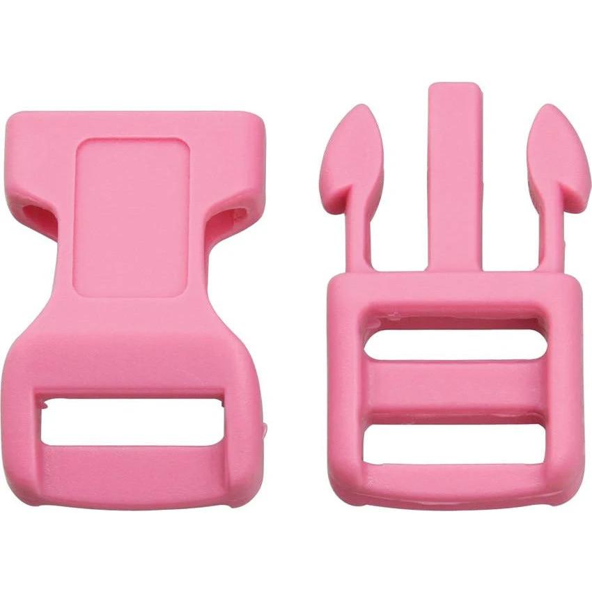 Knotty Boys Pink Buckles Bulk Pack 100 Hard Plastic Buckles For Crafts Sewing Belts by Knotty Boys
