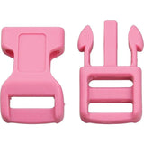 Knotty Boys Pink Buckles Bulk Pack 100 Hard Plastic Buckles For Crafts Sewing Belts by Knotty Boys
