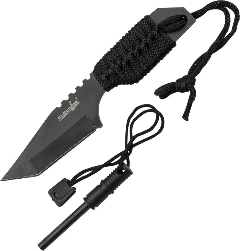 Miscellaneous Survivor Fixed Blade Black HK-106320B by Miscellaneous