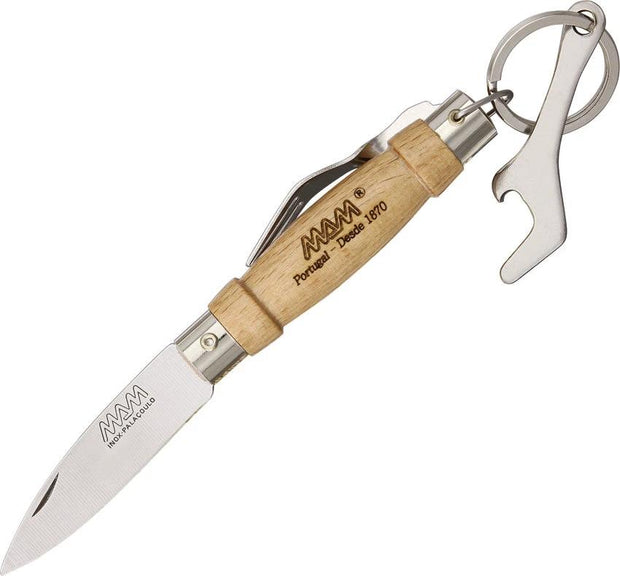 MAM Knife w/Fork & Bottle Opener 2023 SILVER RING W/SKINPACK by MAM