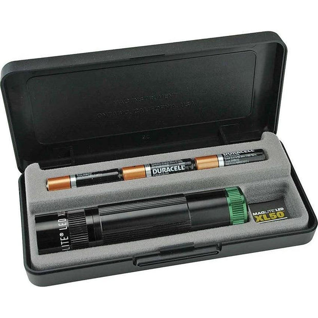 Maglite 63256 XL50 LED Flashlight Green – Black Aluminum Body by Mag-Lite
