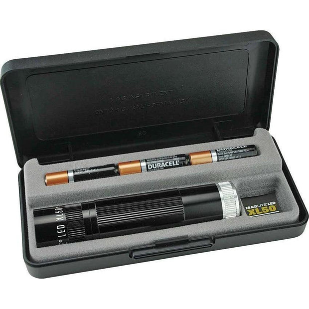 Maglite 63257 XL50 LED Flashlight White – Black Aluminum Body by Mag-Lite