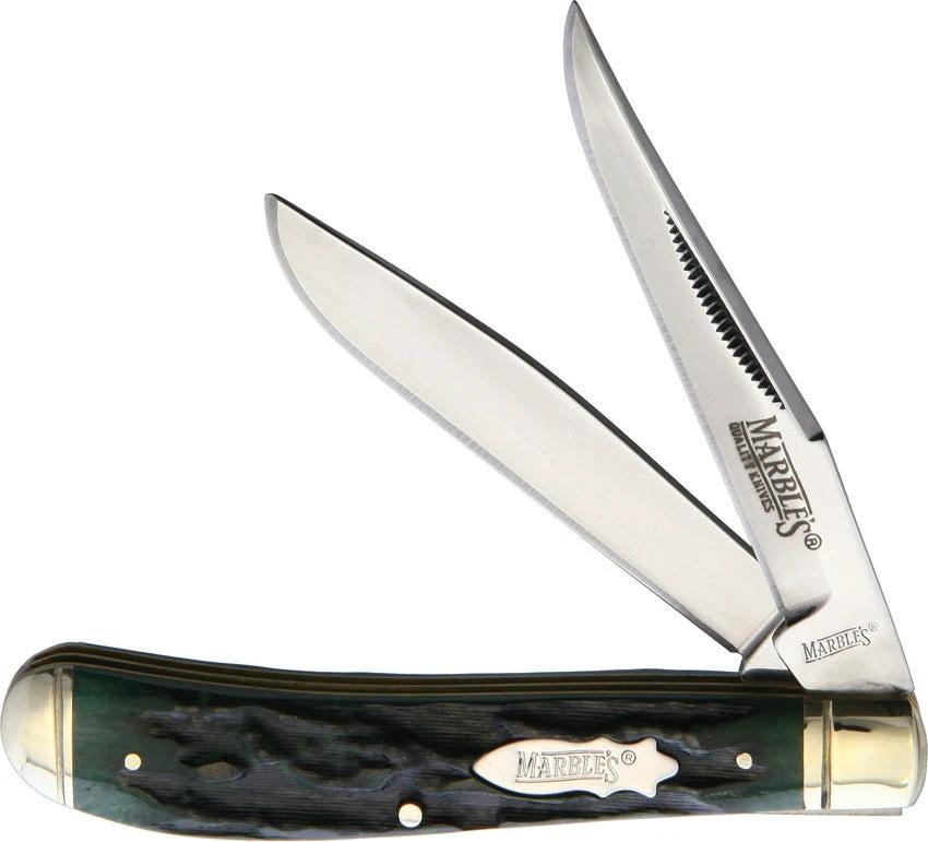 Marbles Trapper Green Stag Bone KB234  GREEN STAG BONE