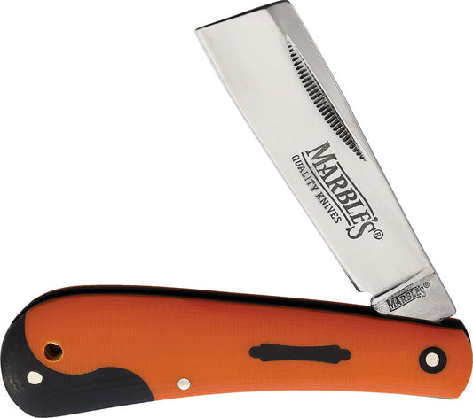 Marbles Folding Razor Orange G10 MR595 / KB117