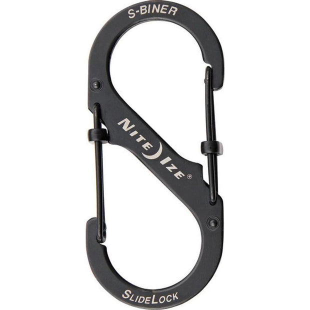 Nite Ize S-Biner SlideLock No4 Black LSB4-01-R3 by Nite Ize