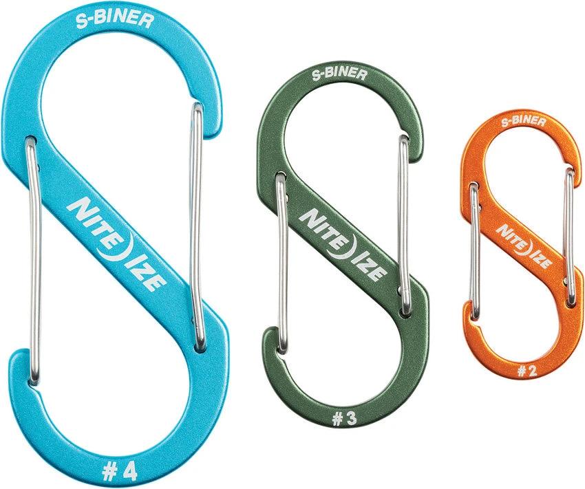 Nite Ize S-Biner Assorted 3-Pack SBA234-A2-R6 by Nite Ize