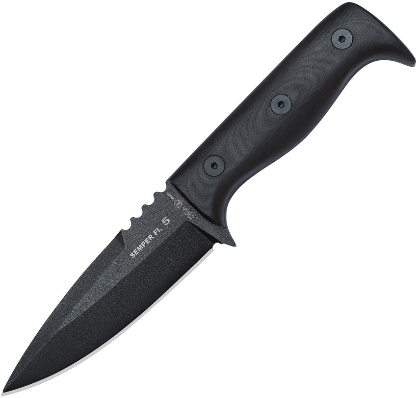 Nieto Semper Fi 5 Fixed Blade Black 132-N by Nieto