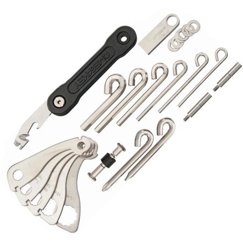 OMEGAKEY On-The-Road Multi-Tool Black OMEGAKEY ON THE ROAD BLACK by OMEGAKEY