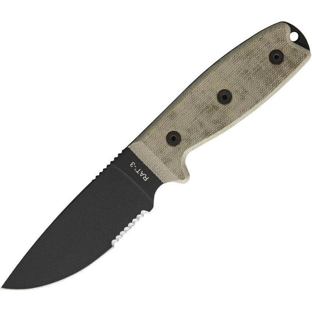 Ontario RAT-3 Serrated w/Nylon Sheath 8666 by Ontario