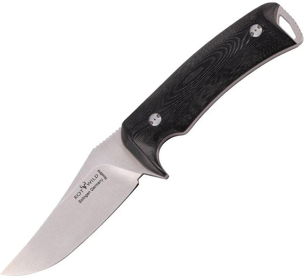 OTTER-Messer Rotwild Habicht Black Micarta RWF 02 B MI