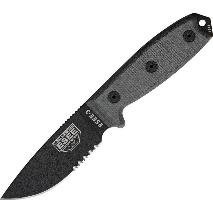 ESEE Model 3 Part Serrated ES-3S by ESEE