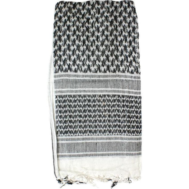 Red Rock Outdoor Gear Shemagh Head Wrap White/BLK 70-01 by Red Rock Outdoor Gear