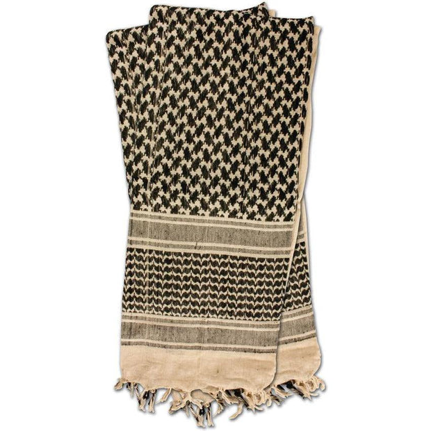 Red Rock Outdoor Gear Shemagh Head Wrap Khaki/BLK 70-02 by Red Rock Outdoor Gear
