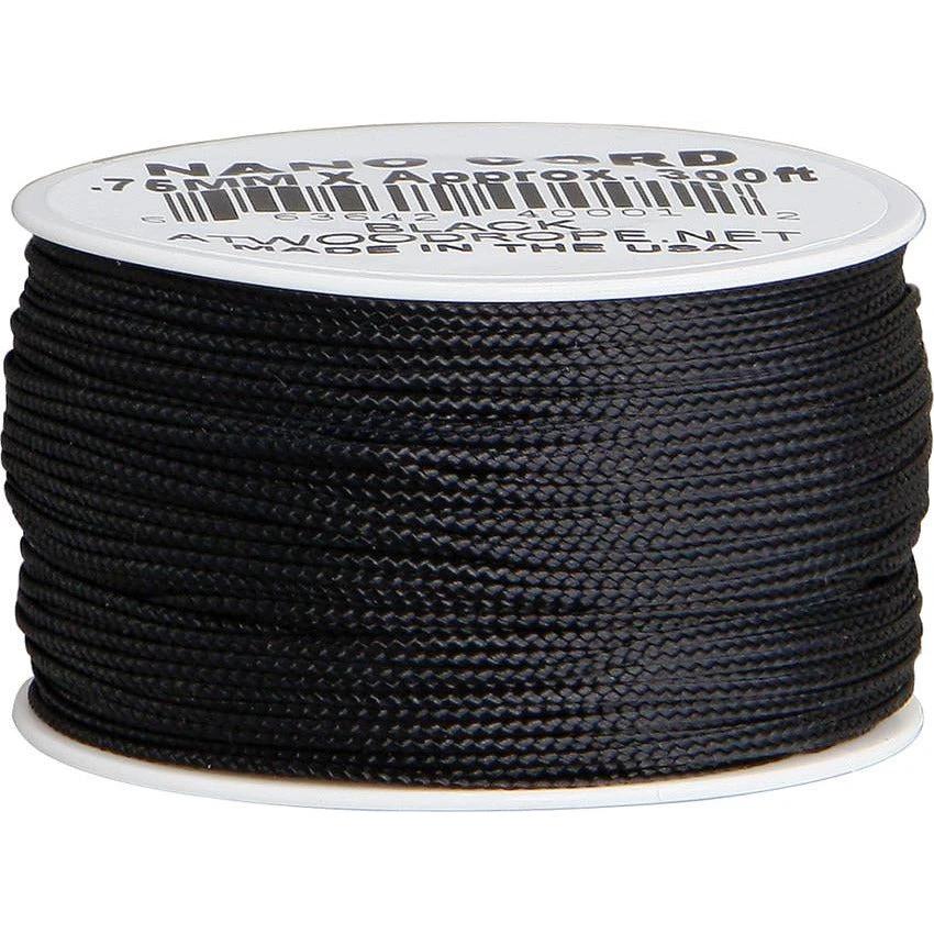 Parachute Cord Nano Cord Black by Parachute Cord
