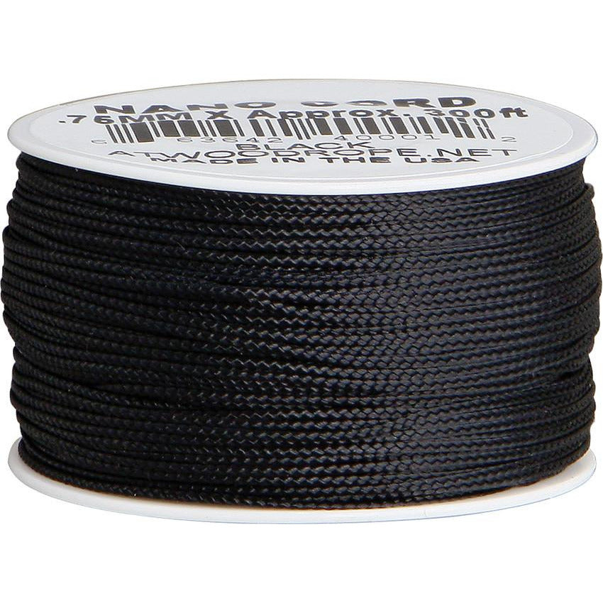 Parachute Cord Nano Cord Black